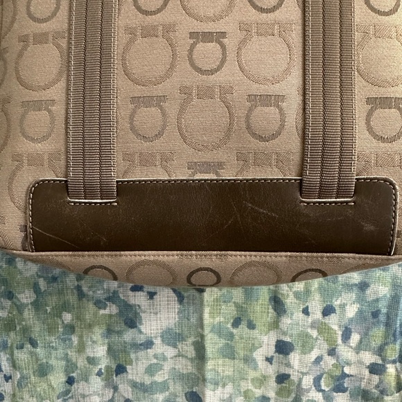 Salvatore Ferragamo Gancini Canvas Tote - Picture 10 of 10